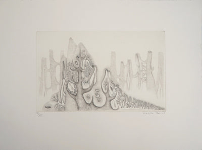 Cecile REIMS : Nature cosmique - Gravure