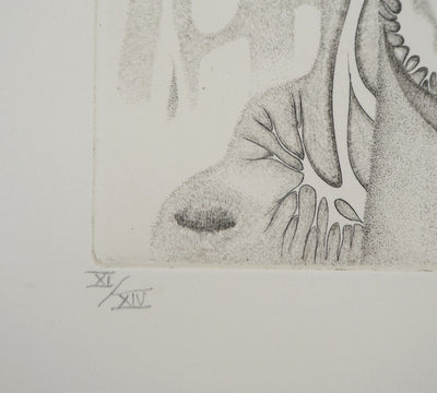 Cecile REIMS : Nature cosmique - Gravure (détail)