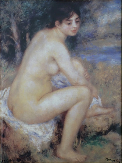 Pierre-Auguste RENOIR : Baigneuse s'essuyant, Sérigraphie originale (vue générale) - Crédit photo : Galerie Art.Paris