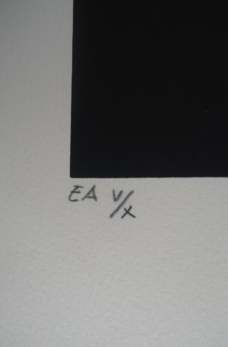 Omer RESIC : Hommage à Cézanne, Deux pommes - Lithographie (détail)