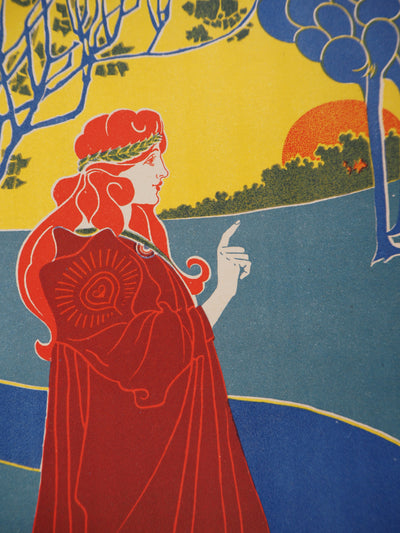 Louis John RHEAD : Soleil (The Sun), 1895 - Affiche (détail)