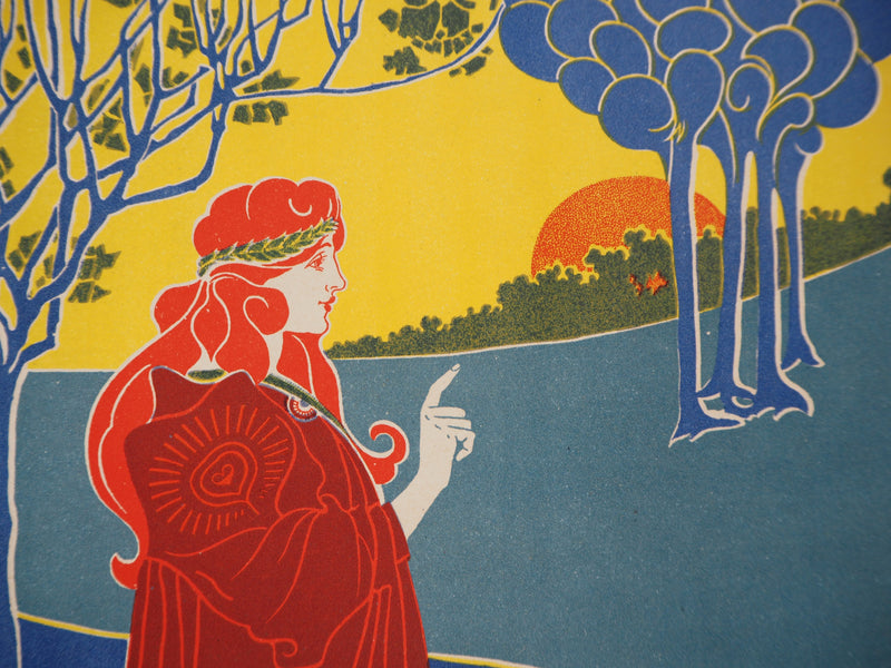 Louis John RHEAD : Soleil (The Sun), 1895 - Affiche (détail)