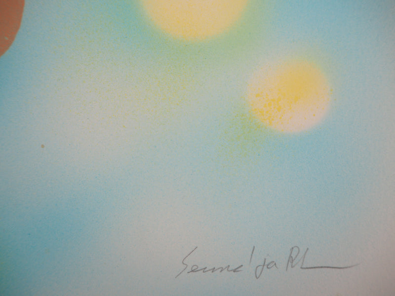 Seund Ja RHEE : Composition stellaire, 2004 - Lithographie (détail)