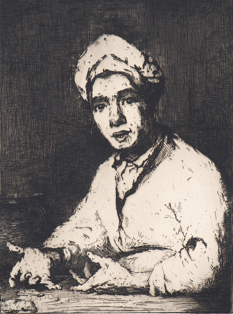 Théodule RIBOT : La recette du cuisinier - Gravure