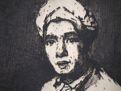 Théodule RIBOT : La recette du cuisinier - Gravure (détail)