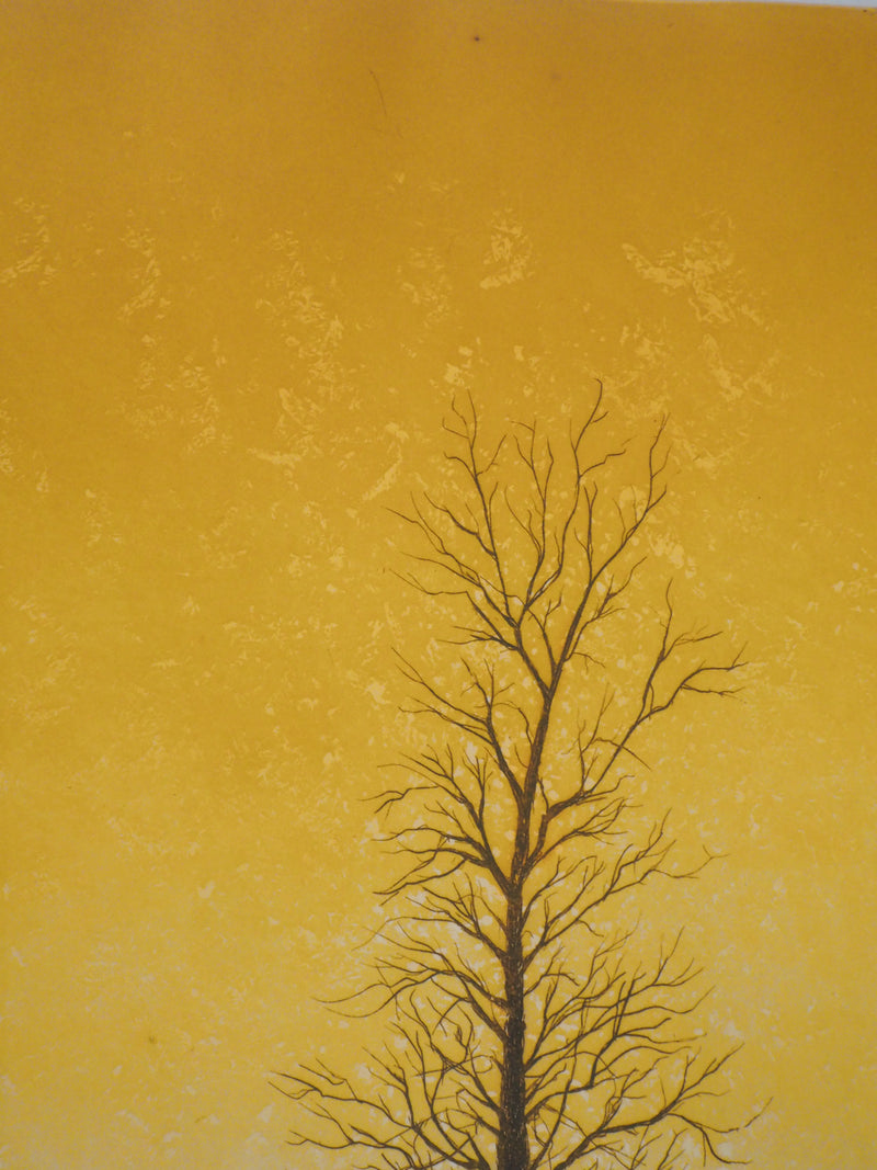 Jacques Joachim Jean RIGAL : Arbre solitaire (Paysage d&