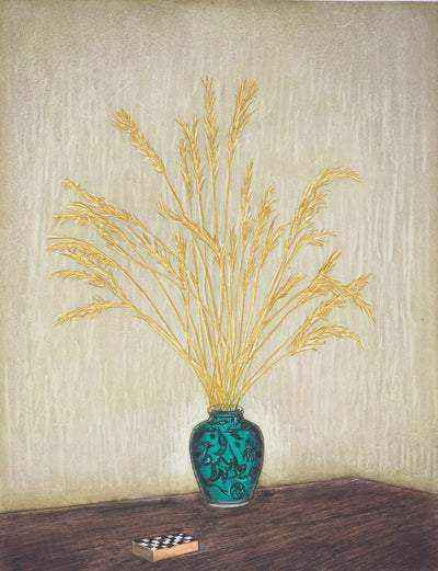 Jacques Joachim Jean RIGAL : Nature morte aux épis - Gravure