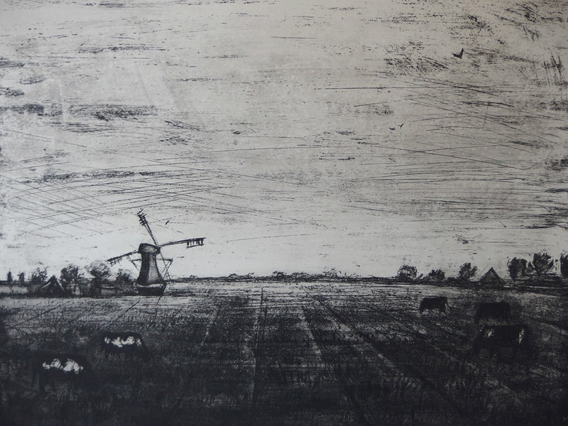 Edouard RIGHETTI :  - Gravure (détail)