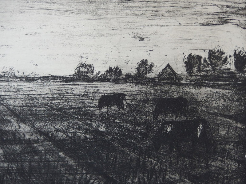 Edouard RIGHETTI :  - Gravure (détail)