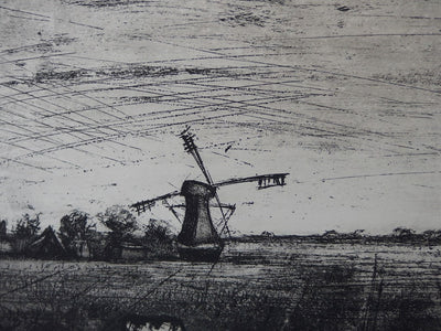 Edouard RIGHETTI :  - Gravure (détail)