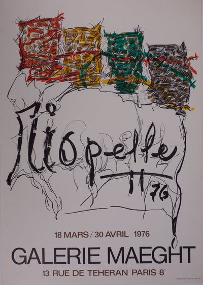 Jean-Paul RIOPELLE : Composition moderne - Lithographie