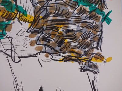 Jean-Paul RIOPELLE : Composition moderne - Lithographie (détail)
