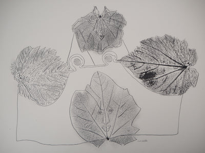Jean-Paul RIOPELLE : Nelligan, les feuilles, 1979 - Lithographie (détail)