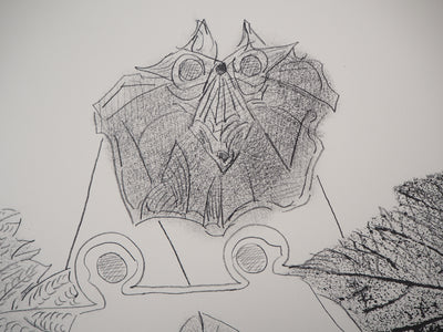 Jean-Paul RIOPELLE : Nelligan, les feuilles, 1979 - Lithographie (détail)