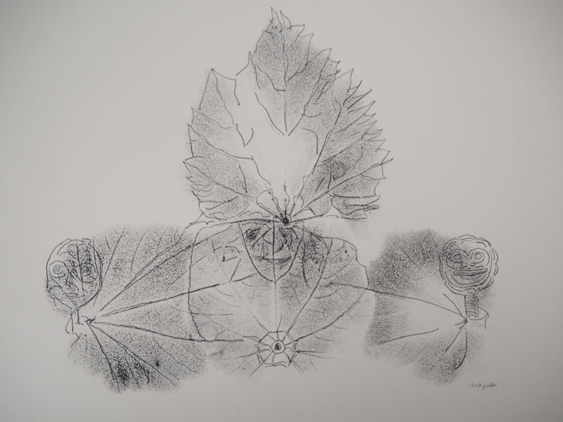 Jean-Paul RIOPELLE : Nelligan, Roi des feuilles, 1979 - Lithographie (détail)