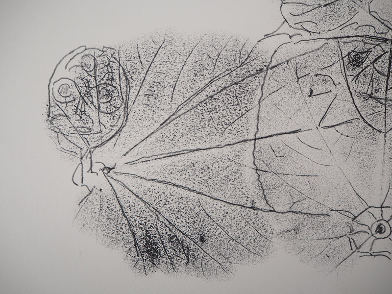 Jean-Paul RIOPELLE : Nelligan, Roi des feuilles, 1979 - Lithographie (détail)