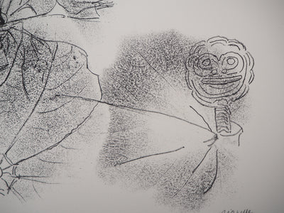Jean-Paul RIOPELLE : Nelligan, Roi des feuilles, 1979 - Lithographie (détail)
