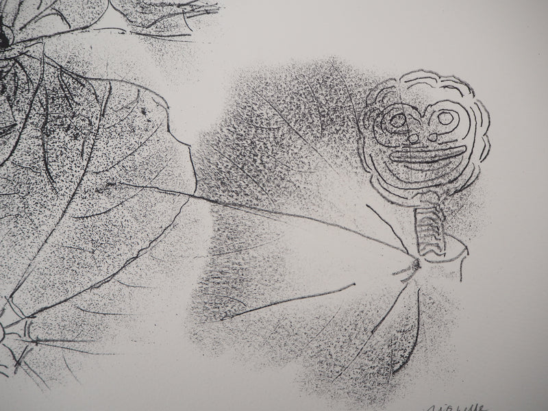 Jean-Paul RIOPELLE : Nelligan, Roi des feuilles, 1979 - Lithographie (détail)