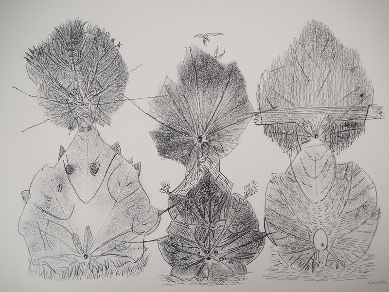 Jean-Paul RIOPELLE : Nelligan, Totems de la Nature, 1979 - Lithographie (détail)