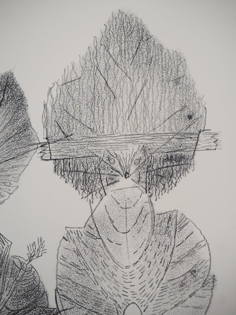 Jean-Paul RIOPELLE : Nelligan, Totems de la Nature, 1979 - Lithographie (détail)