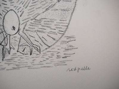 Jean-Paul RIOPELLE : Nelligan, Totems de la Nature, 1979 - Lithographie (détail)