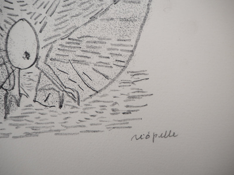Jean-Paul RIOPELLE : Nelligan, Totems de la Nature, 1979 - Lithographie (détail)