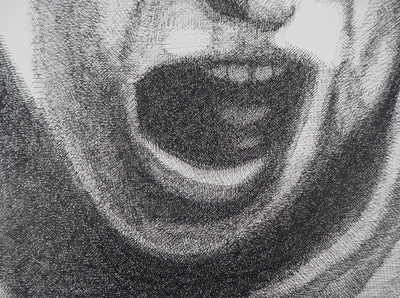 Robert RIOU : Le cri, 1983 - Lithographie (détail)