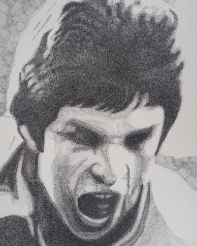 Robert RIOU : Le cri, 1983 - Lithographie (détail)