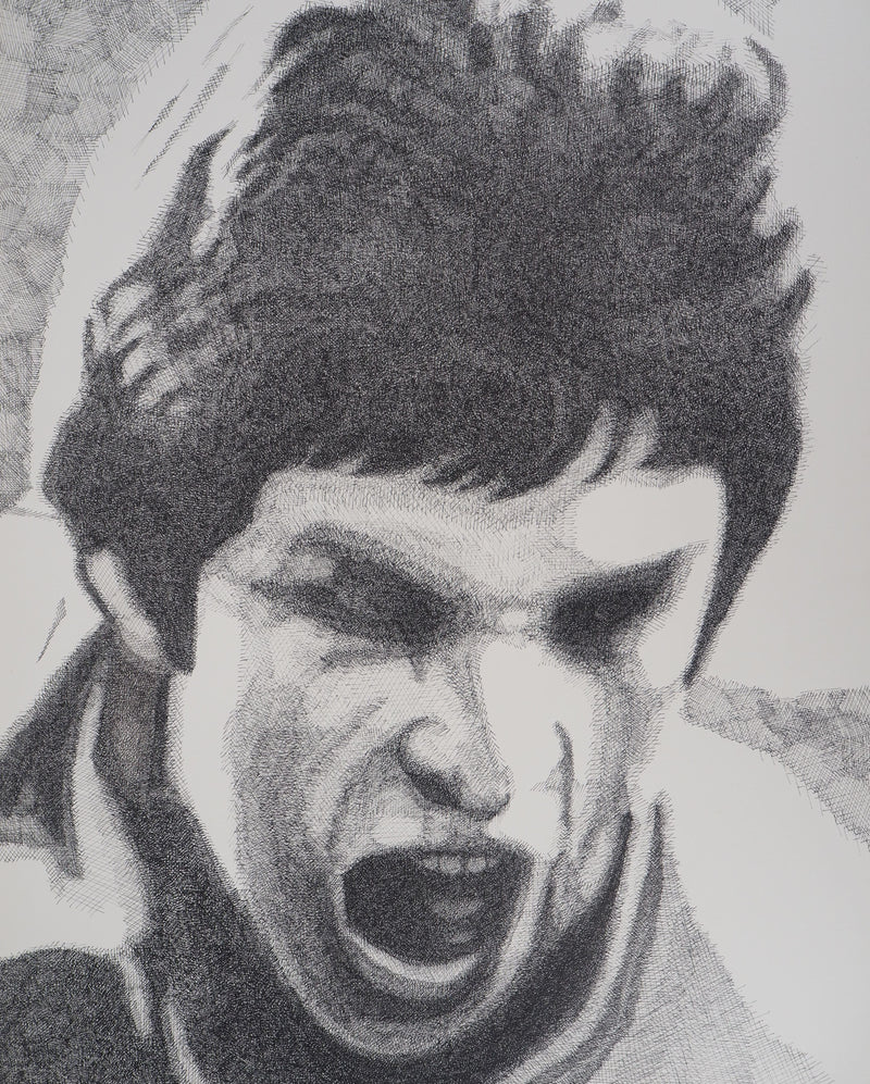 Robert RIOU : Le cri, 1983 - Lithographie (détail)