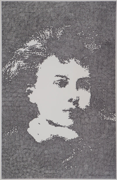 Robert RIOU : Portrait de Marie Curie, 1989 - Lithographie