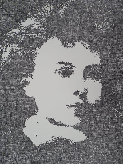 Robert RIOU : Portrait de Marie Curie, 1989 - Lithographie (détail)