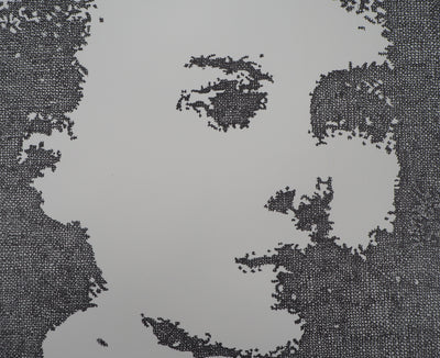 Robert RIOU : Portrait de Marie Curie, 1989 - Lithographie (détail)