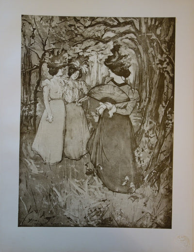 Manuel ROBBE : Menuet d'automne - Lithographie