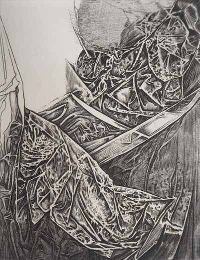 Eric ROBERT-AYME : Apogée surréaliste, 2001 - Gravure (détail)