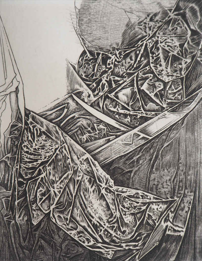 Eric ROBERT-AYME : Apogée surréaliste, 2001 - Gravure (détail)