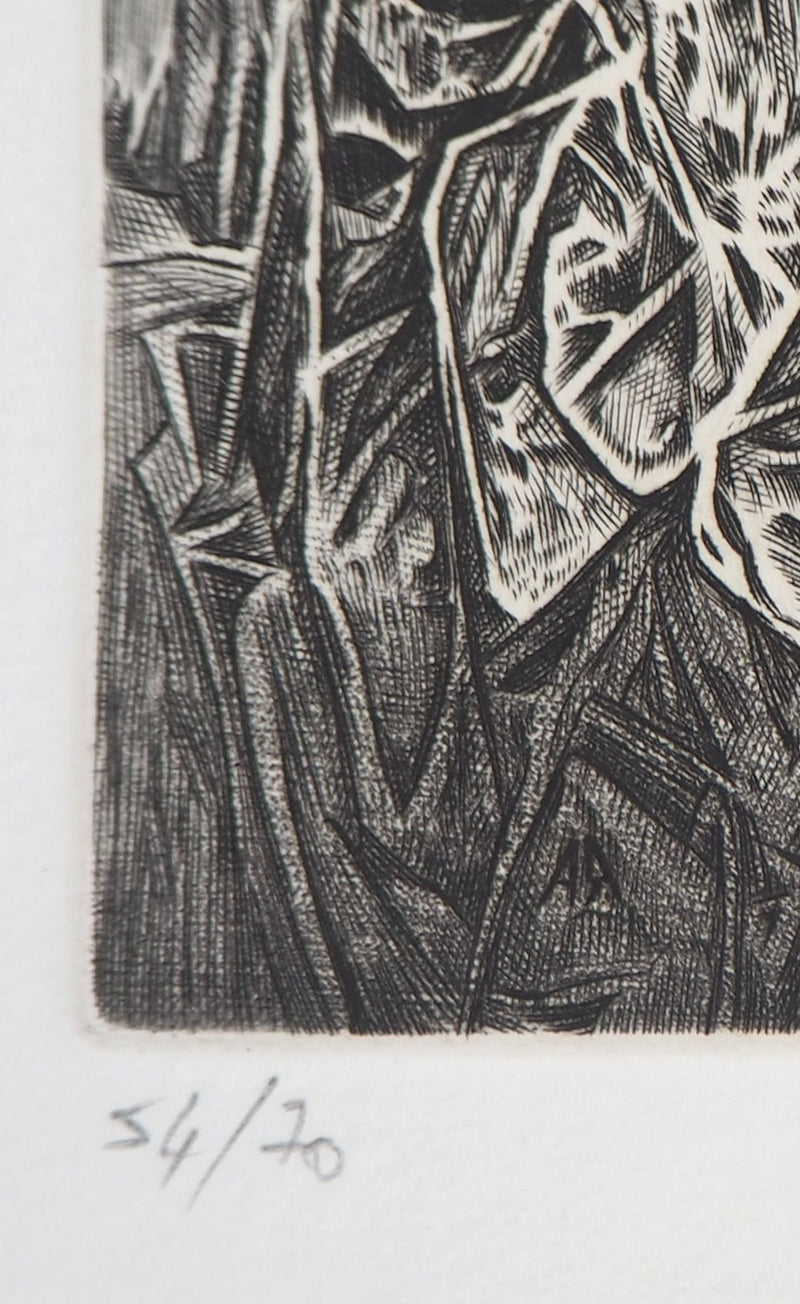 Eric ROBERT-AYME : Apogée surréaliste, 2001 - Gravure (détail)
