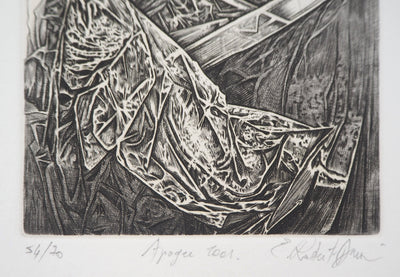 Eric ROBERT-AYME : Apogée surréaliste, 2001 - Gravure (détail)