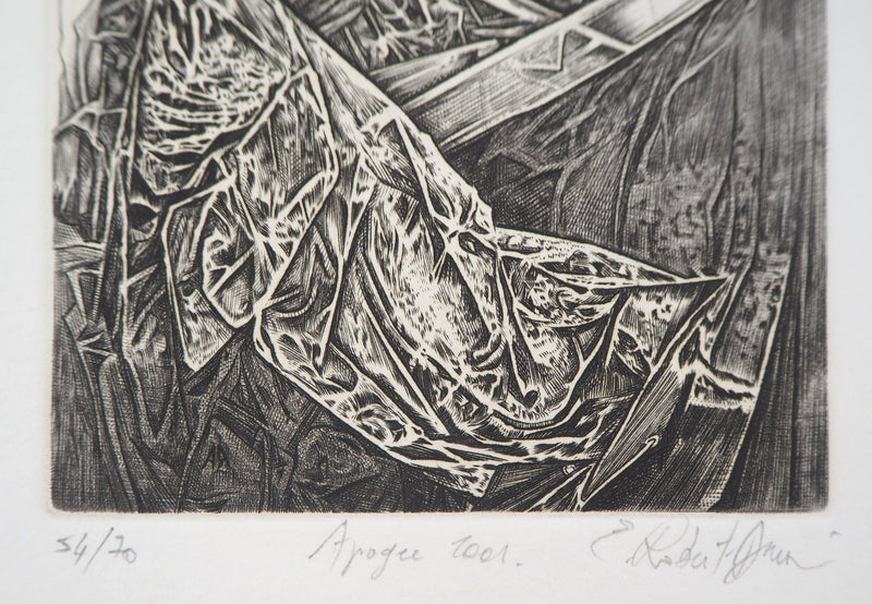 Eric ROBERT-AYME : Apogée surréaliste, 2001 - Gravure (détail)