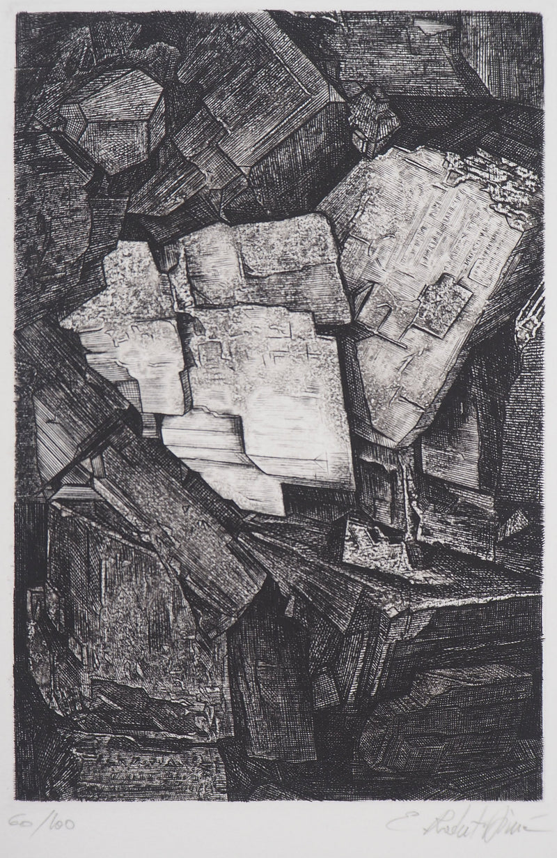 Eric ROBERT-AYME : Construction - Gravure