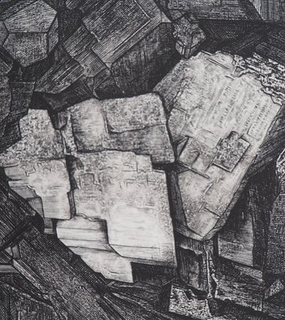 Eric ROBERT-AYME : Construction - Gravure (détail)