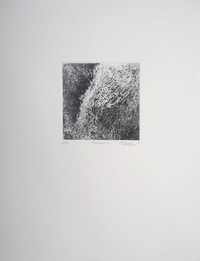Eric ROBERT-AYME : Palimpseste giclé, 1996 - Gravure (détail)
