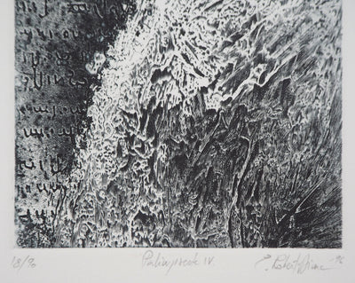 Eric ROBERT-AYME : Palimpseste giclé, 1996 - Gravure (détail)