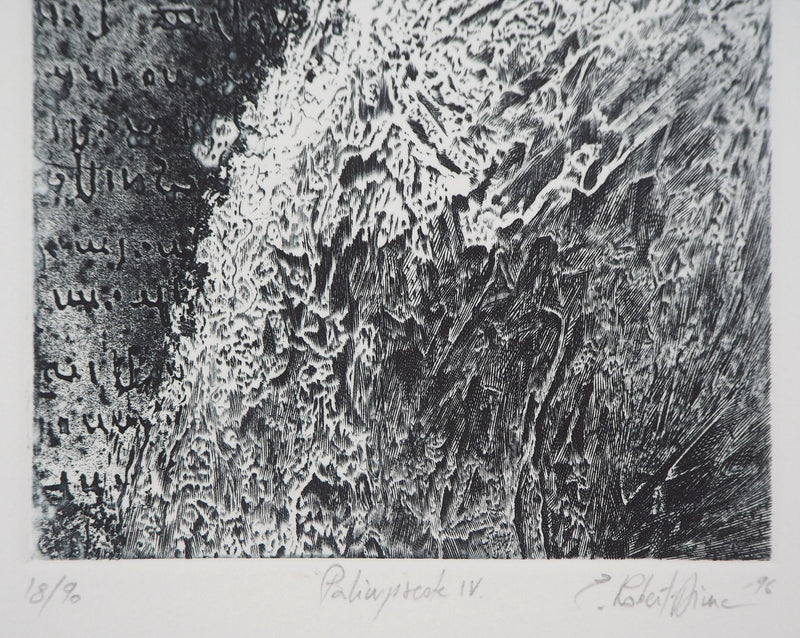 Eric ROBERT-AYME : Palimpseste giclé, 1996 - Gravure (détail)