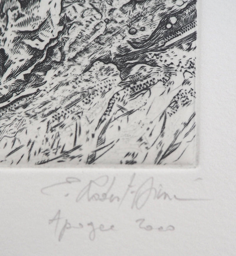 Eric ROBERT-AYME : Sommet surréaliste, 2000 - Gravure (détail)