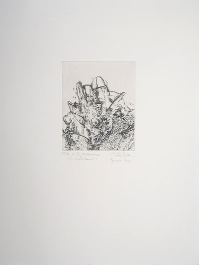 Eric ROBERT-AYME : Sommet surréaliste, 2000 - Gravure (détail)