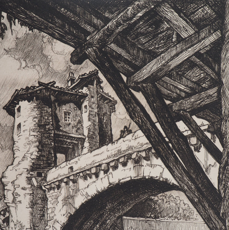 Maurice ROBERT : Lot de cinq gravures - Gravure (détail)