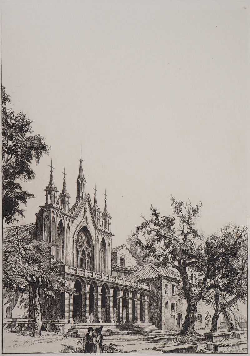 Maurice ROBERT : Lot de cinq gravures - Gravure (détail)
