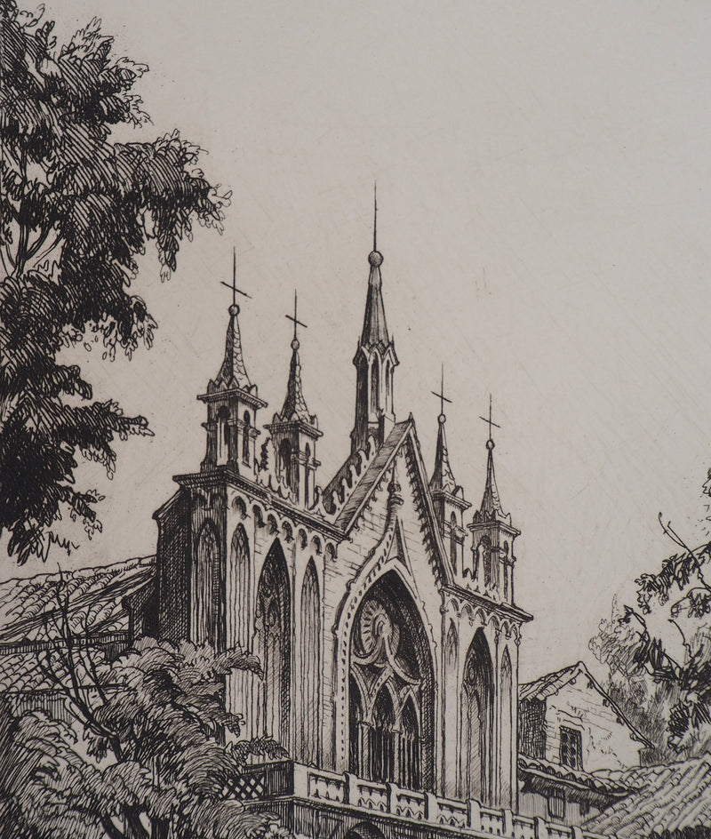 Maurice ROBERT : Lot de cinq gravures - Gravure (détail)