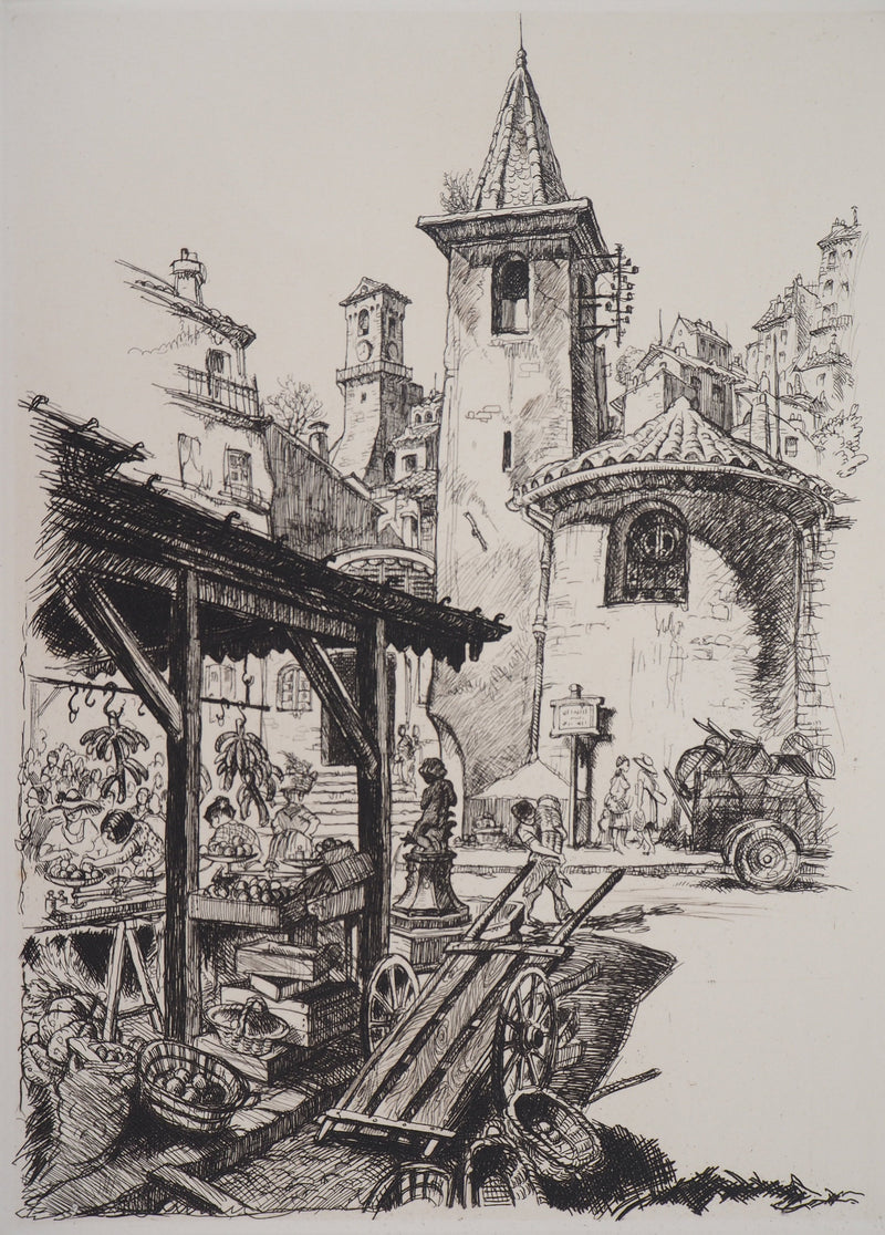 Maurice ROBERT : Lot de cinq gravures - Gravure (détail)