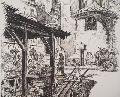 Maurice ROBERT : Lot de cinq gravures - Gravure (détail)